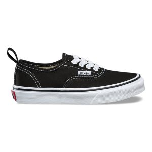 Vans Erkek Çocuk Spor Ayakkabı Authentic Elastic Lace Siyah/Beyaz | 15419-785